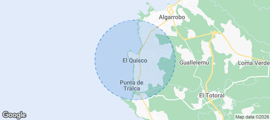El Quisco Airbnb map